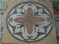 Marble Waterjet Square Medallion