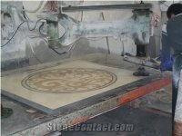 Marble Waterjet Square Medallion