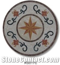 Multicolor Round Medallion, All Natural Stone Medallions