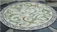 Round Floor Waterjet Medallions