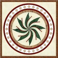 Square Waterjet Medallion,Marble Flower Waterjet Medallion