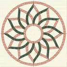 Square Waterjet Medallion,Marble Flower Waterjet Medallion