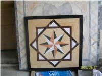 Waterjet Medallion Carving, Multiple Marble Square Medallion for Flooring