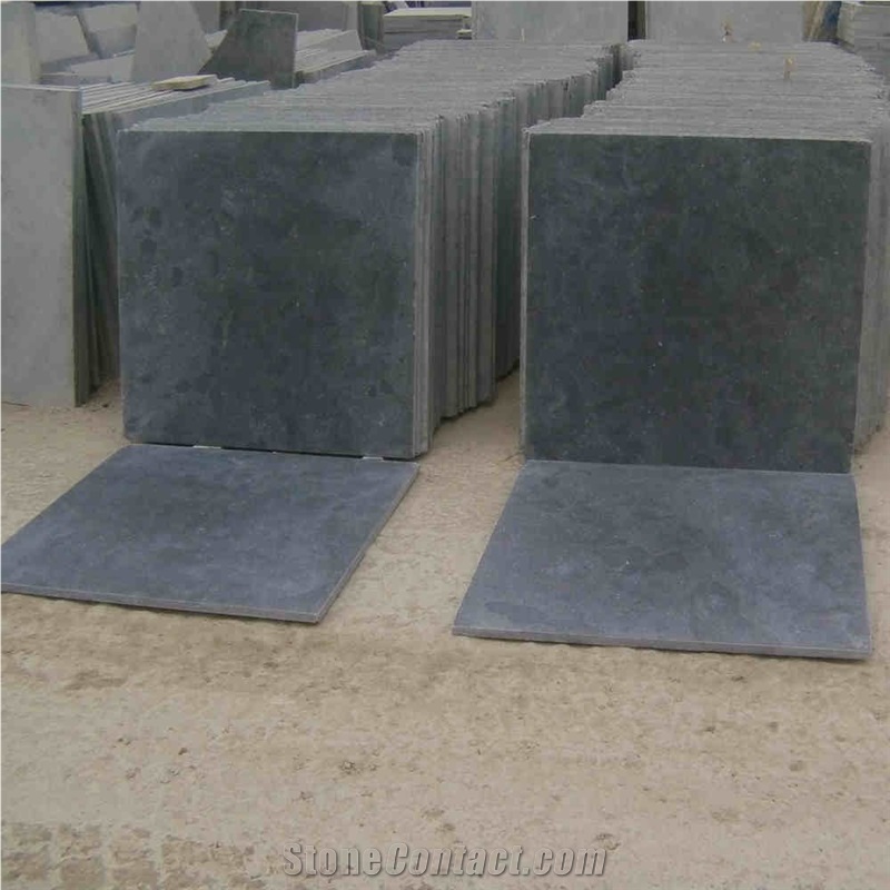 China Black Limestone Slabs & Tiles