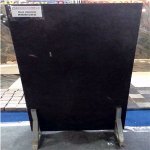 China Black Limestone Slabs & Tiles