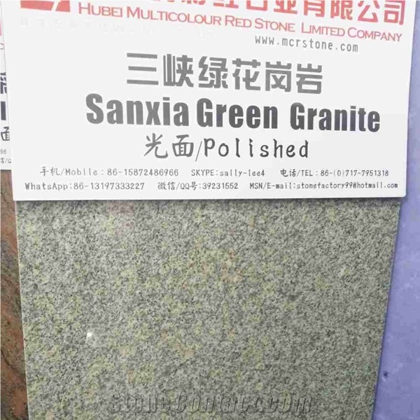 China Green Granite Tiles,Sanxia Green Granite