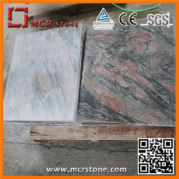 China Multicolor Red Granite Tiles