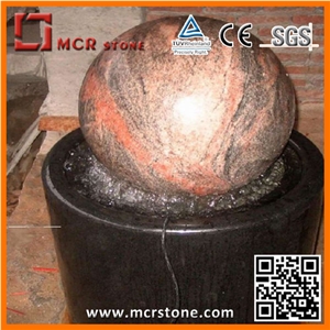 Water Fountain, Red Granite Fountain