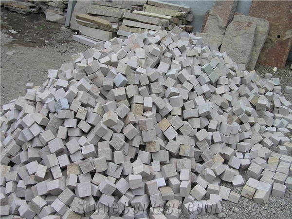 Deccan Porphyry, Deccan Red Granite Cube Stone & Pavers