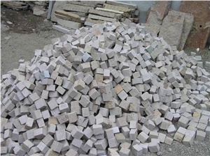 Deccan Porphyry, Deccan Red Granite Cube Stone & Pavers