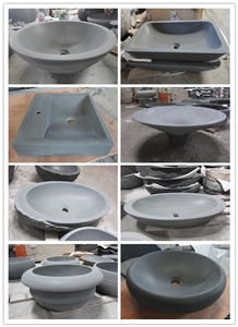 Grey Basalt Basins,Round/Square Shaped Sinks