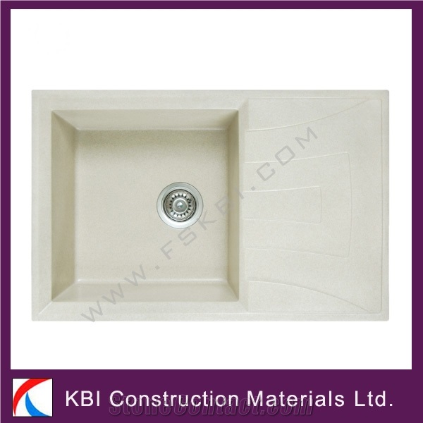 Beige Granite Composite Kitchen Sinks