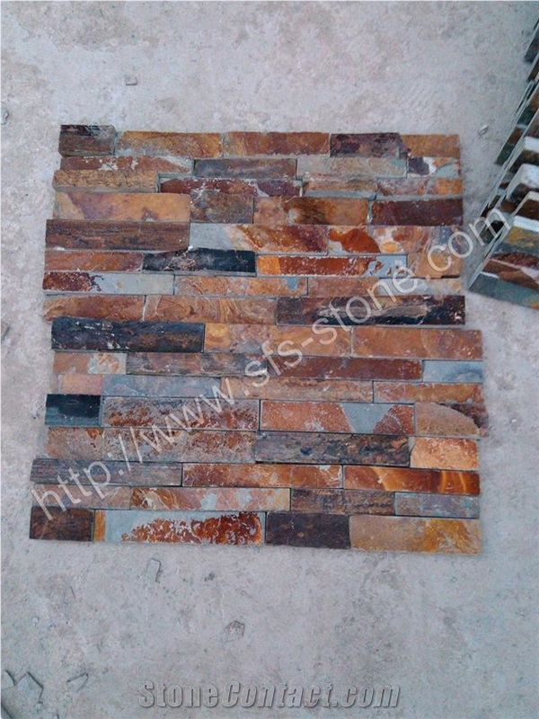 China Multicolor Slate Culture Stone