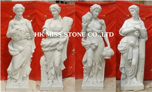 China White Marble Human Sculptures