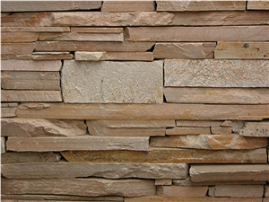Salmon Quartzite Thin Stone Veneer