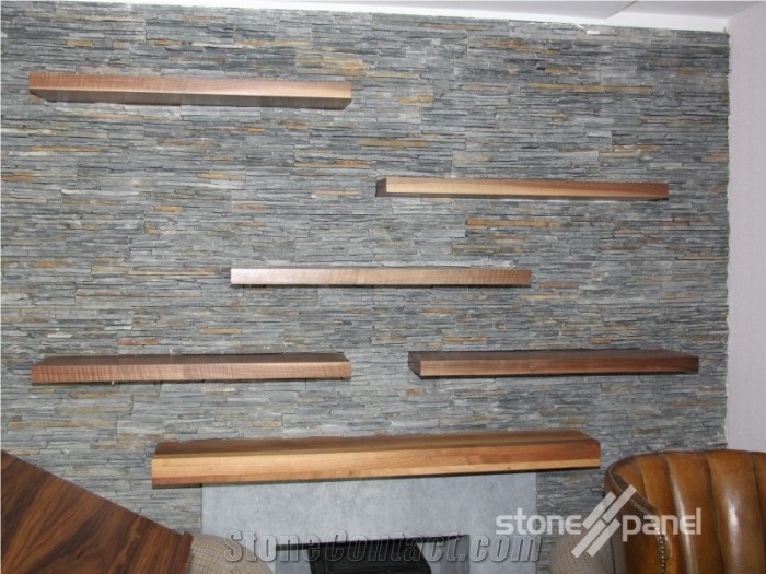 Black Slate Stone Panel - Laja Negra