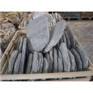 Ares Grey Quartzite Tumbled Garden Step Stone