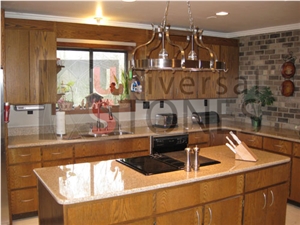 Desert Gold Granite Kitchen Countertop