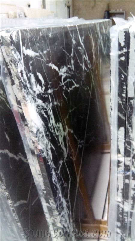 Nero Marquina Marble Slabs & Tiles