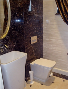 Emperador Dark Gold Marble Bath Wall Tiles Emperador Dark Gold Marble Bath Wall Tiles