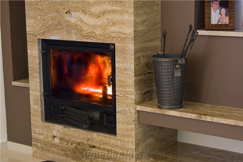 Travertino Toscano Fireplace Surround, Design