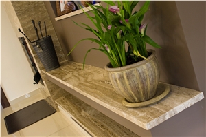Travertino Toscano Fireplace Surround, Design