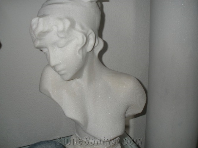 Branco El Rei Marble Carved Bust