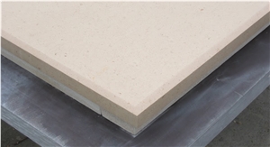 Portugese Fatima Clair Limestone Chamfer Hearth