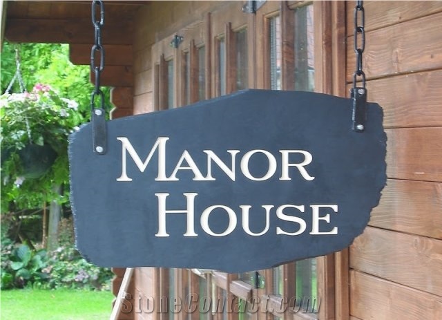 Slate House Sign