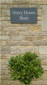 Slate House Sign