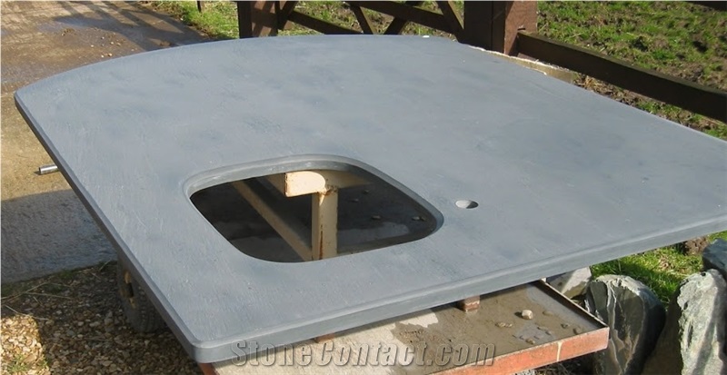 Worktop Made from 30mm Italian Riven Slate
