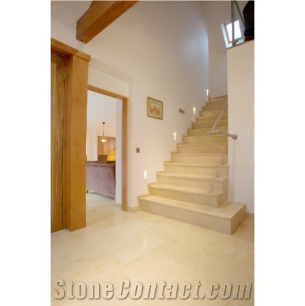 Jerusalem Gold Stone Wastani (Middle Bed) Honed Tiles