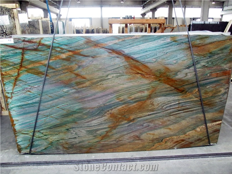 Acquarama Quartzite, New Blue Louise