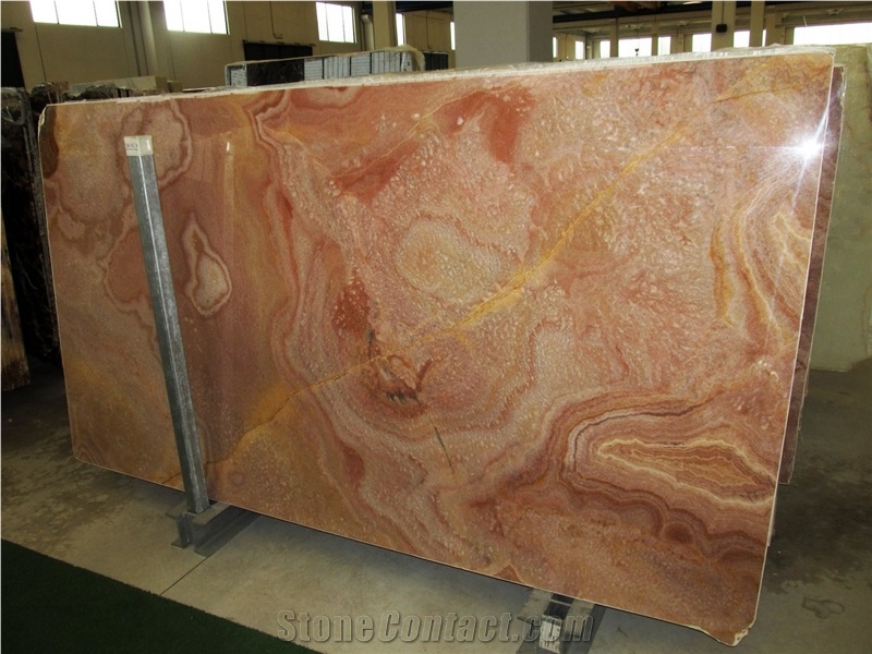 Onice Tanzania Red Slabs & Tiles, Tanzania Red Onyx Slabs