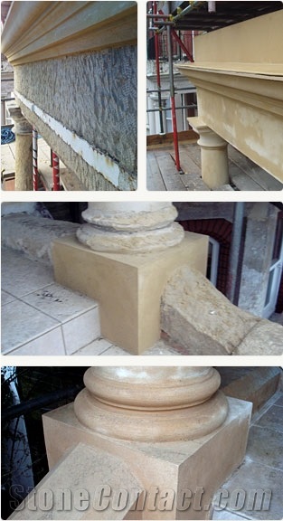 Campden Buff Limestone Column