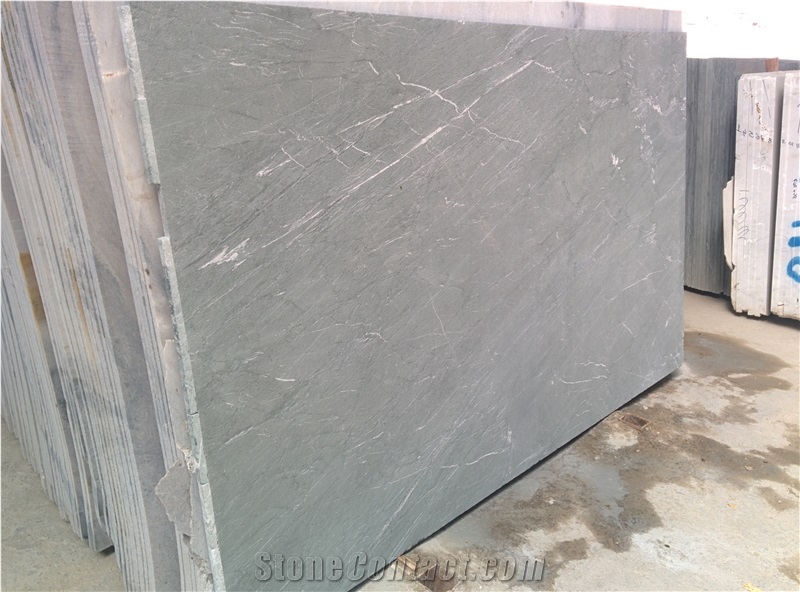 Black Emerald Soapstone Shotblast Finish Slabs & Tiles