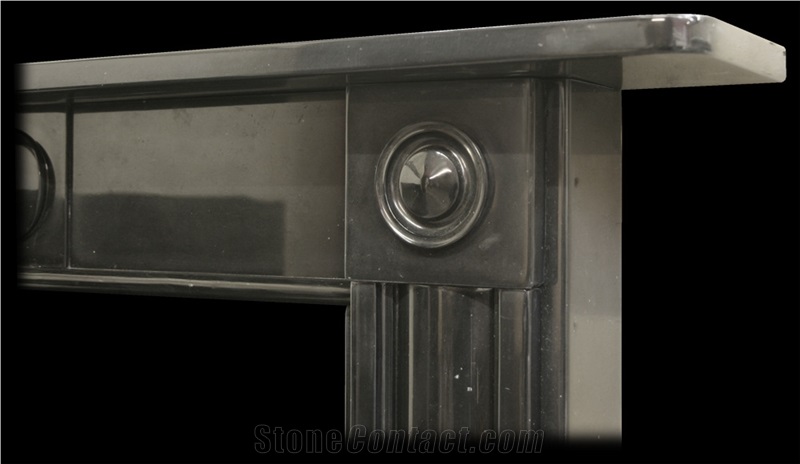 Antique Georgian Black Marble Fireplace Surround