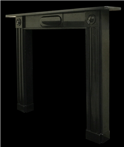 Antique Georgian Black Marble Fireplace Surround