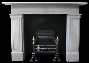 Antique Georgian York Stone Fireplace Surround