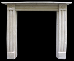 Reclaimed Antique Regency Portland Stone Fireplace Surround
