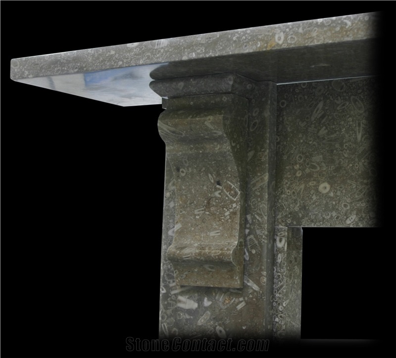 Reclaimed Victorian Hoptonwood Limestone Fireplace Surround