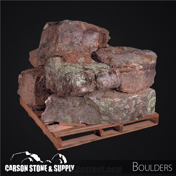 Weathered Sandstone Oklahoma Moss Boulders