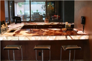 Onice Bianco Avorio Bar Top