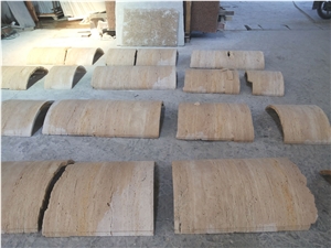 China Beige Marble Columns,Columns Tops and Bases
