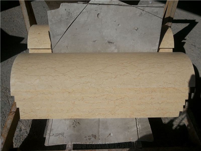 China Beige Marble Columns,Columns Tops and Bases