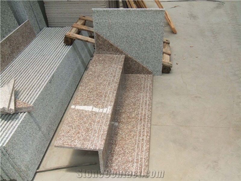China Red Granite Stair & Steps,Treads and Risers