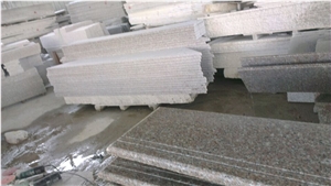 China Red Granite Stair & Steps,Treads and Risers