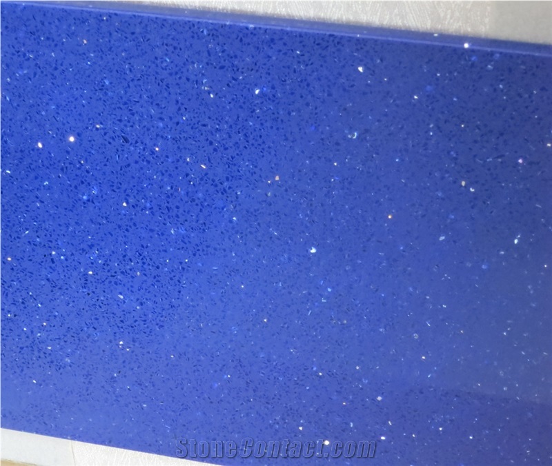 Dark Blue Manmade Stone,Quartz Stone Slabs & Tiles
