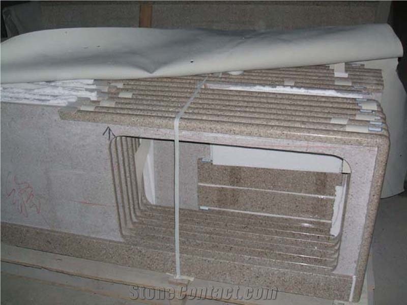 Granite Countertops & Vanity Tops, G682 Yellow Granite Kitchen Countertops