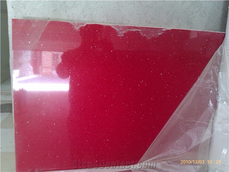 Red Quartz Stone,Artificial Quartz Slabs & Tiles